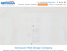 Tablet Screenshot of nirvanacanada.com